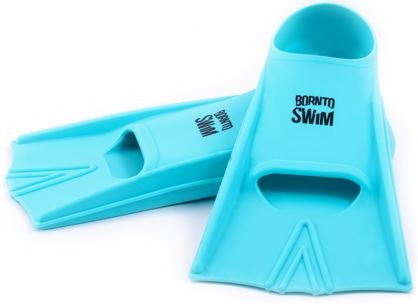 Plavecké silikonové ploutve BornToSwim Blue