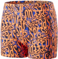 Speedo Electric Spritz Allover Aquashort Boy Amparo Blue/Navy/Fluo Orange Speedo Electric Spritz Allover Aquashort Boy Amparo Blue/Navy/Fluo Orange