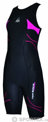 Dámské závodní plavky Aqua Sphere Energize Speed Suit Lady Black/Pink