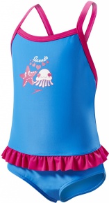 Speedo Fantasy Flowers Frill Suit Kid Neon Blue/Electric Pink/White Speedo Fantasy Flowers Frill Suit Kid Neon Blue/Electric Pink/White