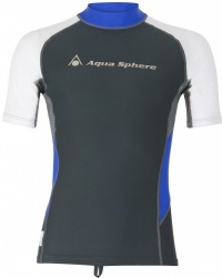 Pánské tričko Aqua Sphere Blaze Rash Guard Dark Grey/White