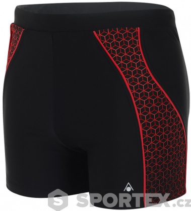Plavecké šortky Aqua Sphere Onyx Aqua Fit Boxer Black/Red