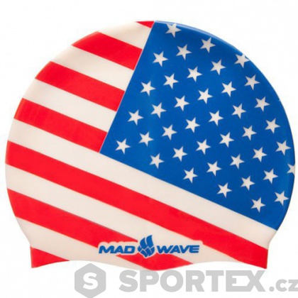 Plavecká čepice Mad Wave USA Swim Cap
