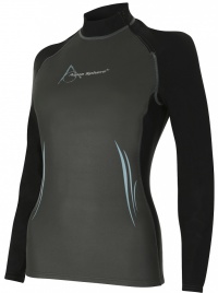 Dámské neoprénové tričko Aqua Sphere Aqua Skin Top Long Sleeve Lady Grey/Black Dámské neoprénové tričko Aqua Sphere Aqua Skin Top Long Sleeve Lady Grey/Black