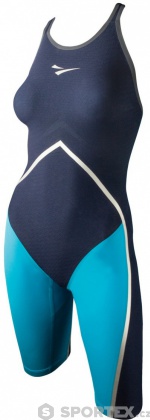 Dámské závodní plavky Finis Rival Open Back Kneeskin Navy/Aqua