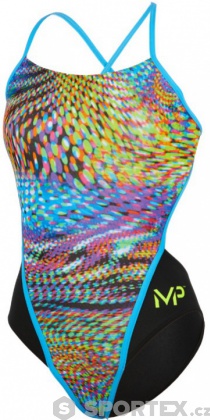 Dámské plavky Michael Phelps Snake Open Back Multicolor/Black