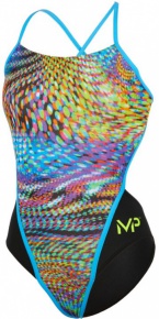 Dámské plavky Michael Phelps Snake Open Back Multicolor/Black