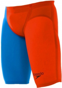 Pánské závodní plavky Speedo Fastskin LZR Racer Elite 2 Jammer Hot Orange/Bondi Blue Pánské závodní plavky Speedo Fastskin LZR Racer Elite 2 Jammer Hot Orange/Bondi Blue