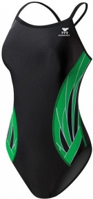 Dámské plavky Tyr Phoenix Diamondfit Black/Green Dámské plavky Tyr Phoenix Diamondfit Black/Green