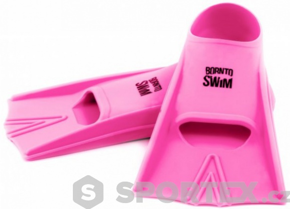 Plavecké ploutve BornToSwim Junior Short Fins Pink