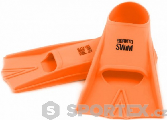 Plavecké ploutve BornToSwim Junior Short Fins Orange