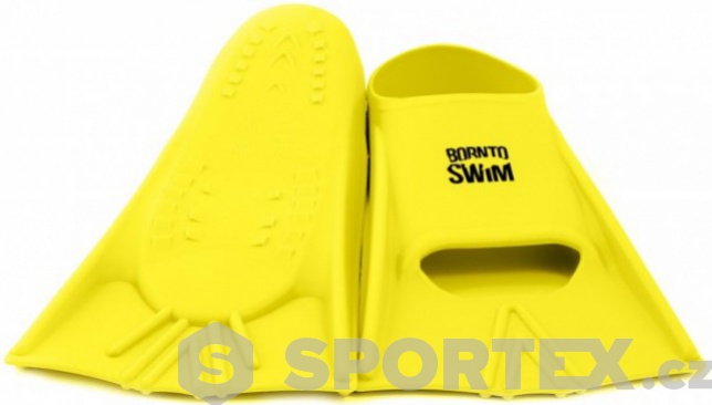 Plavecké ploutve BornToSwim Junior Short Fins Yellow