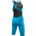 Dámské závodní plavky Tyr Thresher Open Back Blue/Grey