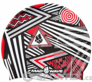 Plavecká čepička Mad Wave Stripes Silicone