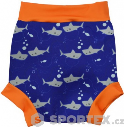 Kojenecké plavky Splash About Happy Nappy Shark Orange