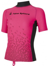 Dámské tričko Aqua Sphere Bix Rash Guard Pink/Bright Pink