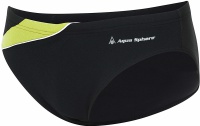 Pánské plavky Aqua Sphere Eliott Repreve Slip Black/Bright Green