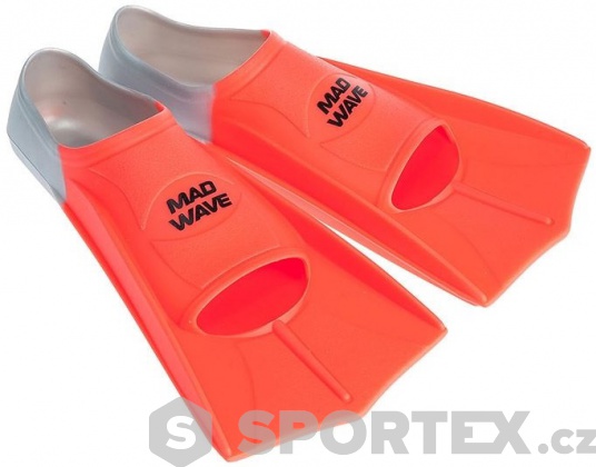 Plavecké ploutve Mad Wave Short Training Fins Orange