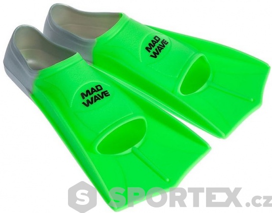 Plavecké ploutve Mad Wave Short Training Fins Green