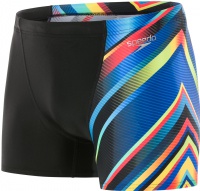 Speedo MirrorFlash Allover Digital V Panel Aquashort Black/Psycho Red/Brilliant Blue Speedo MirrorFlash Allover Digital V Panel Aquashort Black/Psycho Red/Brilliant Blue