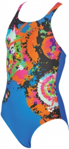 Dámské plavky Arena Palette Junior One Piece Pix Blue/Black Dámské plavky Arena Palette Junior One Piece Pix Blue/Black