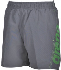 Chlapecké plavecké šortky Arena Fundamentals Arena Logo Boxer Junior Grey/Green