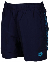 Chlapecké plavecké šortky Arena Fundamentals Embroidery Boxer Junior Navy/Turquoise