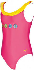 Arena AWT Krowncaps KG One Piece Fresia Rose/Lily Yellow Arena AWT Krowncaps KG One Piece Fresia Rose/Lily Yellow