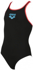 Dívčí plavky Arena Biglogo Swim Pro Back One Piece Junior Black/Shiny Pink Dívčí plavky Arena Biglogo Swim Pro Back One Piece Junior Black/Shiny Pink