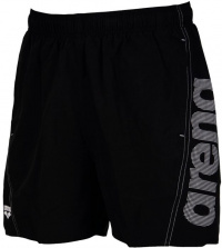 Pánské plavecké šortky Arena Fundamentals Arena Logo Boxer Black/White Pánské plavecké šortky Arena Fundamentals Arena Logo Boxer Black/White