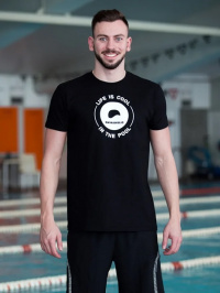 Pánské tričko Swimaholic Logo T-Shirt Men Black