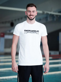 Pánské tričko Swimaholic Life Is Cool In The Pool T-Shirt Men White