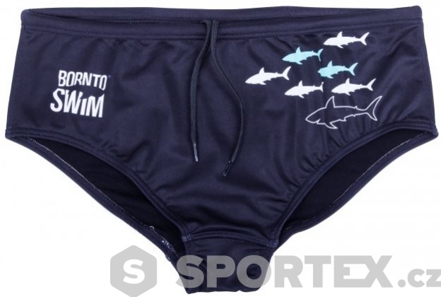 Pánské plavky BornToSwim Sharks Brief Black