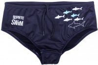 Pánské plavky BornToSwim Sharks Brief Black