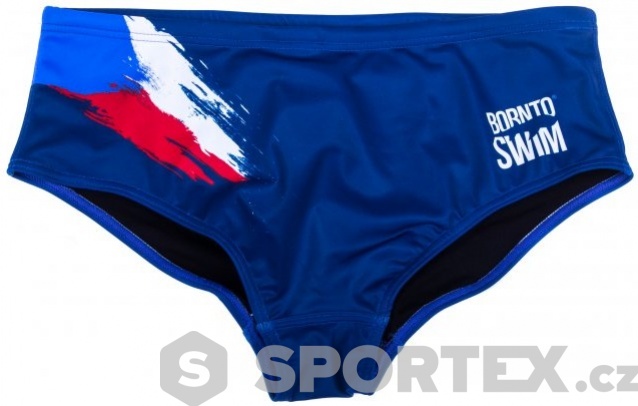 Pánské plavky BornToSwim CZE Brief Blue