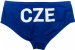 Pánské plavky BornToSwim CZE Brief Blue