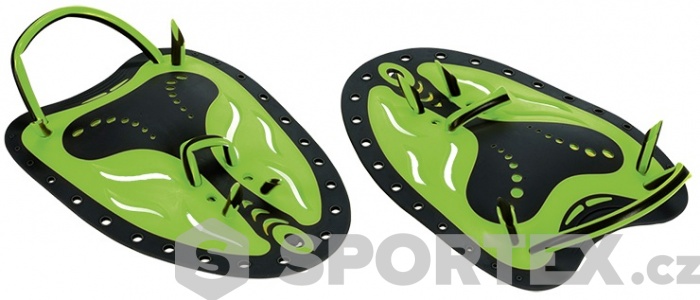 Plavecké packy Aquafeel Paddles Green/Black