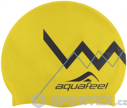 Plavecká čepice Aquafeel Zig Zag Silicone Cap