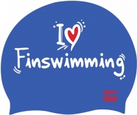 Plavecká čepice BornToSwim I Love Finswimming Cap