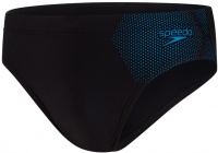 Pánské plavky Speedo Tech Placement 7cm Brief Black/Pool