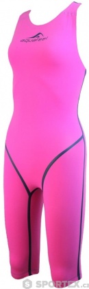 Dámské závodní plavky Aquafeel Neck To Knee Oxygen Racing Pink