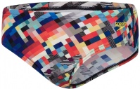 Speedo GlitchCode Digital Allover 6.5cm Brief Boy Black/Bondi Blue/Mango/Lava Red Speedo GlitchCode Digital Allover 6.5cm Brief Boy Black/Bondi Blue/Mango/Lava Red