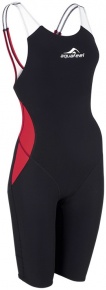 Dívčí závodní plavky Aquafeel N2K Closedback I-NOV Racing Girls Black/Red