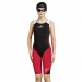 Dívčí závodní plavky Aquafeel N2K Openback I-NOV Racing Girls Black/Red