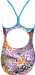 Dívčí plavky Arena Crazy Light Drop One Piece Junior Turquoise/Multi