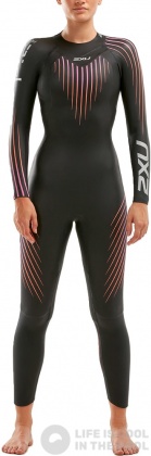 Dámský plavecký neopren 2XU P:1 Propel Wetsuit Women Black/Sunset Ombre