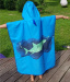 Dětské pončo BornToSwim Shark Poncho Junior Blue