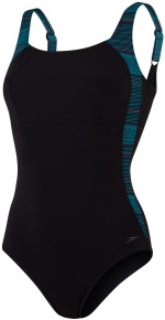 Speedo LunaLustre Printed 1 Piece Black/Nordic Teal/Jade/Dusky Orchid Speedo LunaLustre Printed 1 Piece Black/Nordic Teal/Jade/Dusky Orchid
