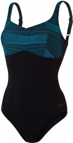 Speedo ContourLustre Printed 1 Piece Black/Nordic Teal/Jade/Dusky Orchid Speedo ContourLustre Printed 1 Piece Black/Nordic Teal/Jade/Dusky Orchid