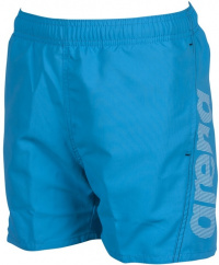 Chlapecké plavecké šortky Arena Fundamentals Arena Logo Boxer Junior Turquoise/White/Black